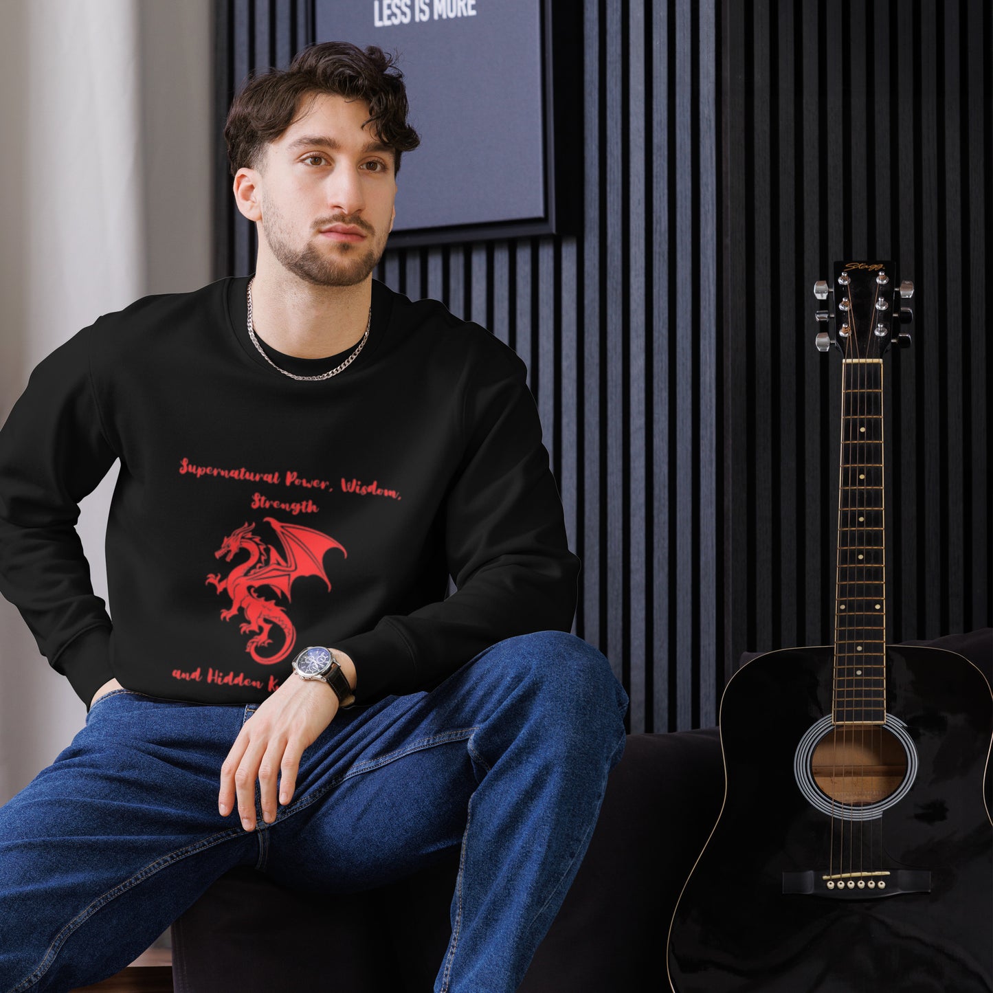 Unisex eco sweatshirt - Supernatural Dragon