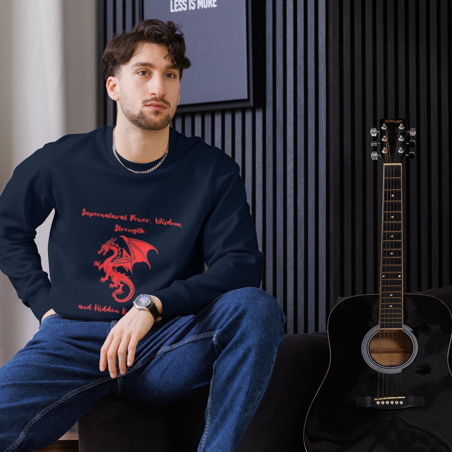 Unisex eco sweatshirt - Supernatural Dragon