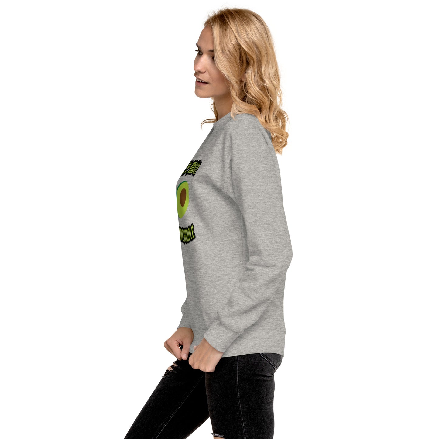 Unisex Premium Sweatshirt - Holly Molly Guacamole