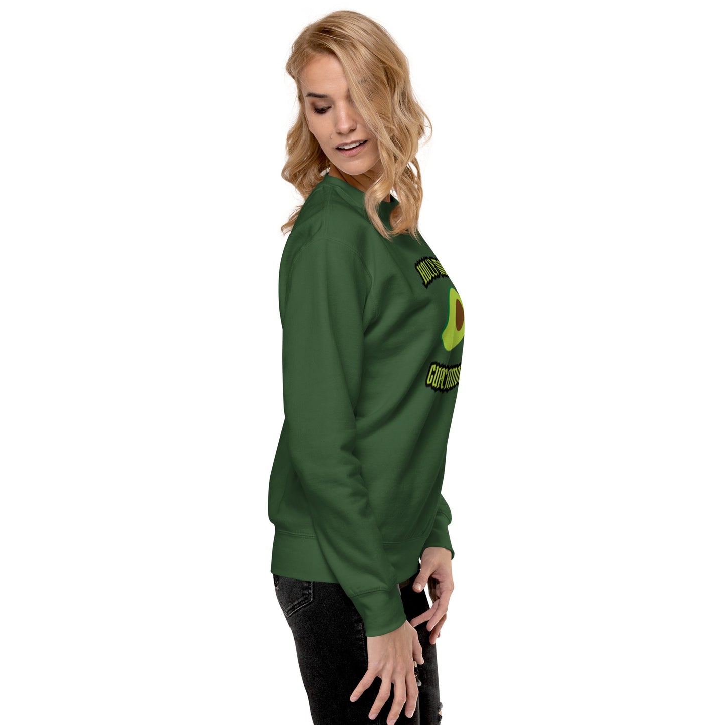 Unisex Premium Sweatshirt - Holly Molly Guacamole