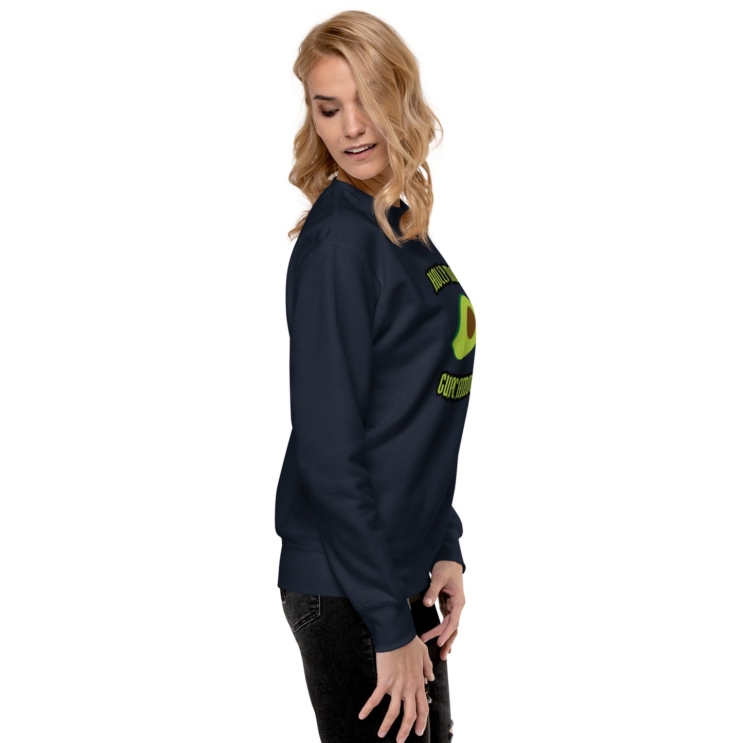 Unisex Premium Sweatshirt - Holly Molly Guacamole