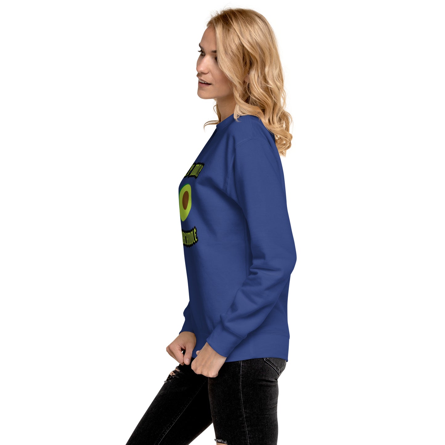 Unisex Premium Sweatshirt - Holly Molly Guacamole