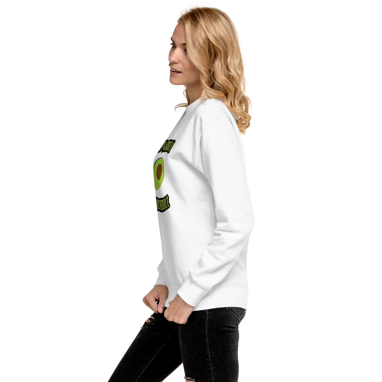 Unisex Premium Sweatshirt - Holly Molly Guacamole