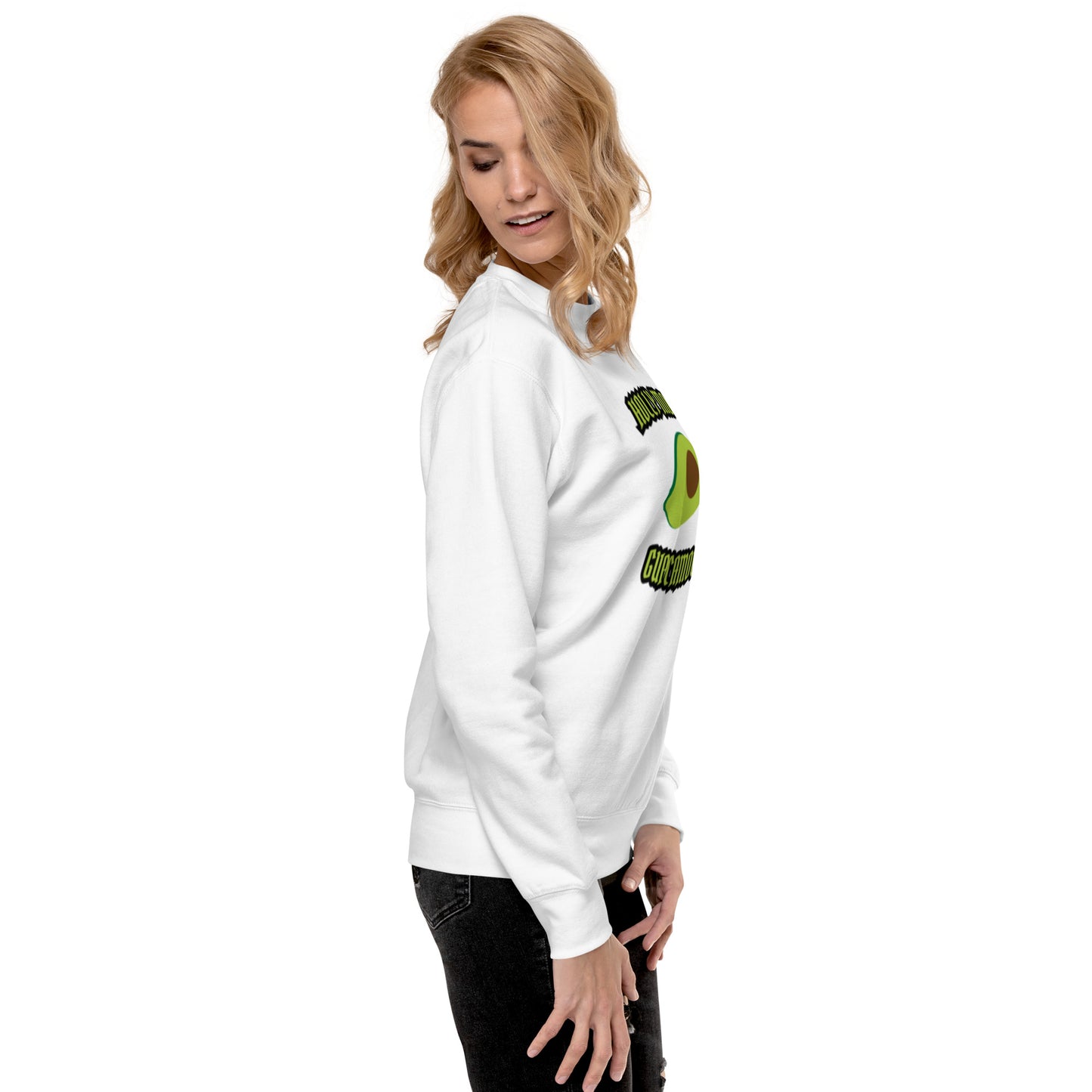 Unisex Premium Sweatshirt - Holly Molly Guacamole